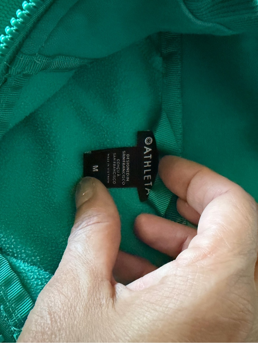 Athleta Teal Full-Zip Hoodie Jacket - Picture 9 of 11
